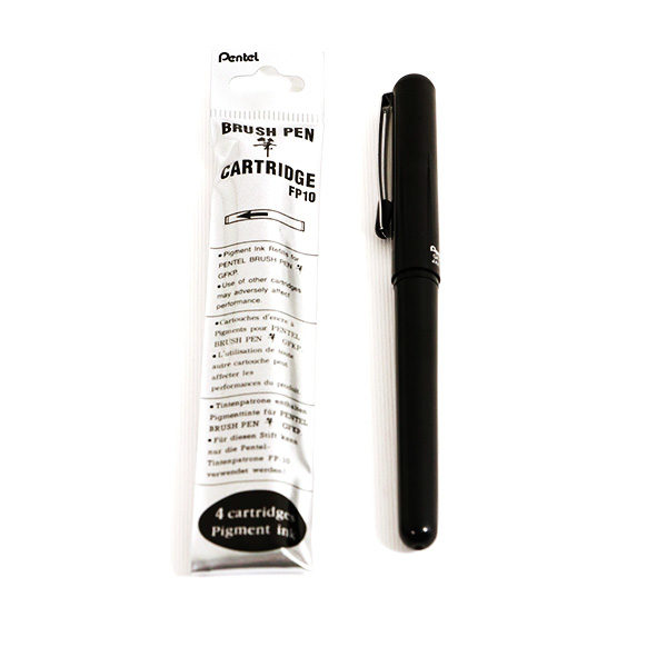 Pentel-Brush-Pen-Black-Cartridge