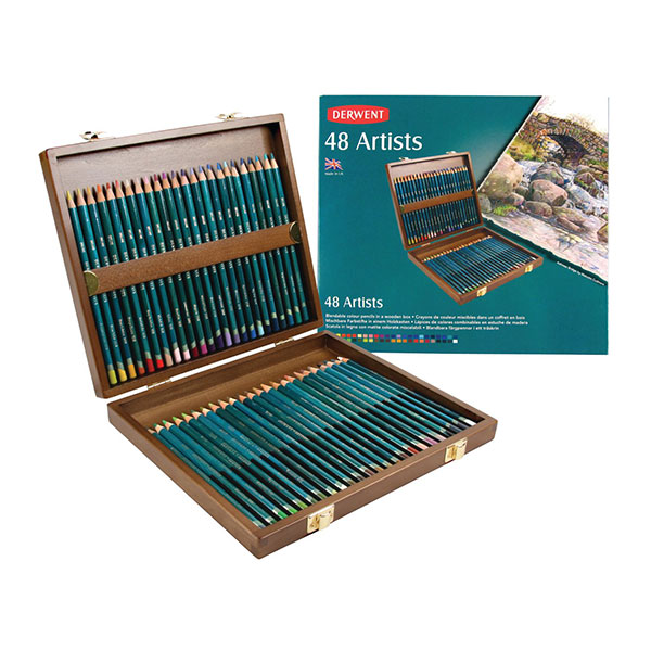 Artists Pencils Wooden Box Sets Derwent Array Artsavingsclub Derwent Artist 48 Box Set 2