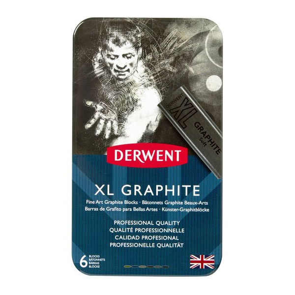 Derwent-XL-Graphite-6-Tin-Set-front