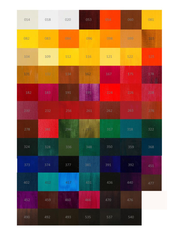 Maimeri-Puro-Oil-Paint-Color-Chart