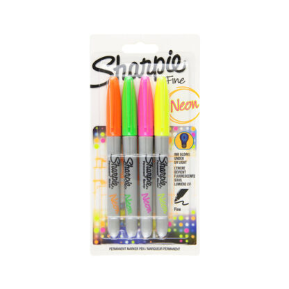 Fine Marker Neon Pens Set Of 4 – Sharpie