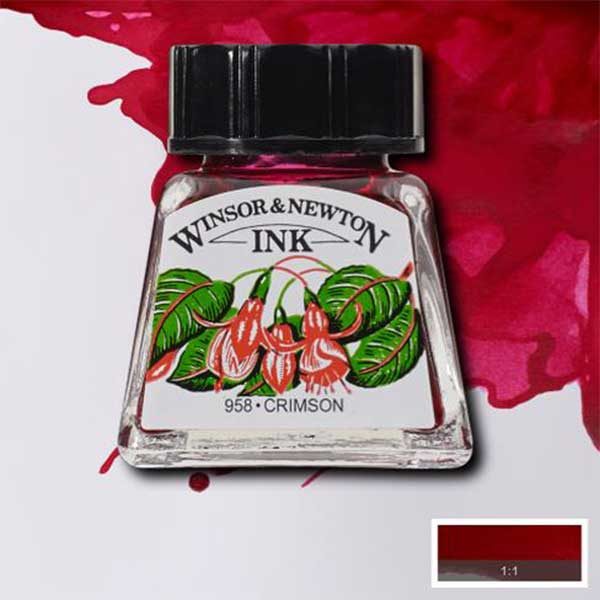 Ink-14ml-Crimson-Winsor-&-Newton