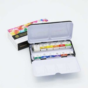 Professional-Water-Color-Pan-Set-of12-Open Mungyo