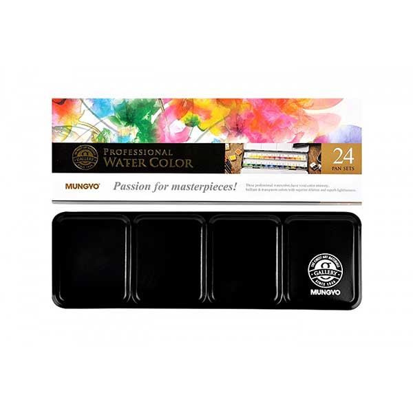 Professional-Water-Color-Pan-Set-of24-Front-Mungyo