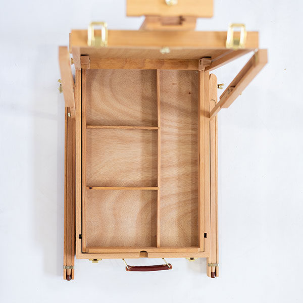 Wooden-French-Box-Style-Easel-Top-Tray-view-folded-open