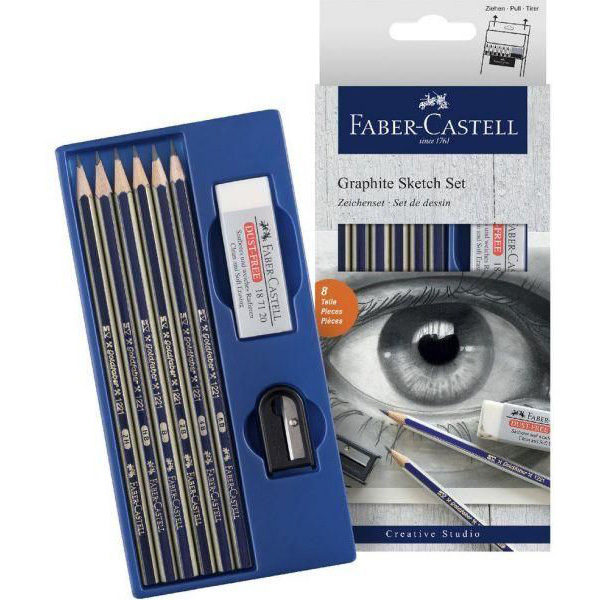 Graphite-Sketching-Set-Faber-Castell-Open