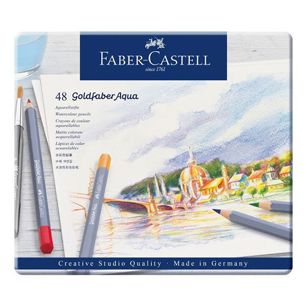 Goldfaber-Aqua-Watercolour-Pencil-48-Tin-Sets-Faber-Castell