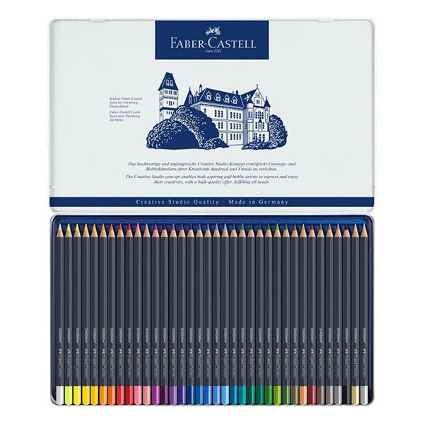 Goldfaber-Colour-Pencil-36-Tin-Sets-Faber-Castell-Open