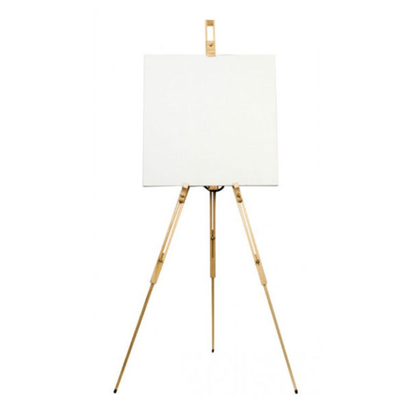 Artists-Tripod-Easel-Mont-Marte-with-Canvas-on