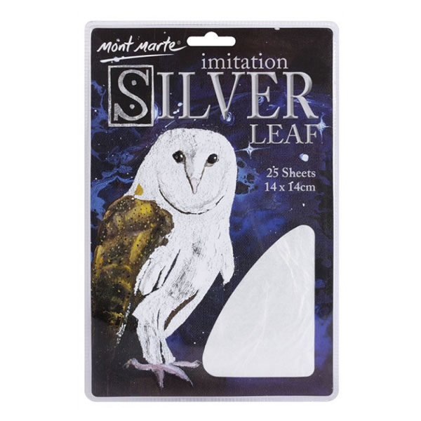 Imitation-Silver-Leaf-14x14cm-25-Sheet-Front