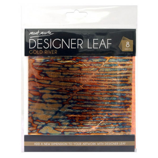 Gold-River-Front-Designer-Leaf-14cm-8-sheets-Mont-Marte