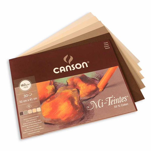 Canson-Mi-Teintes-Pastel-Paper-Assorted-Earth-Tones-Pad-32cm-x-41cm