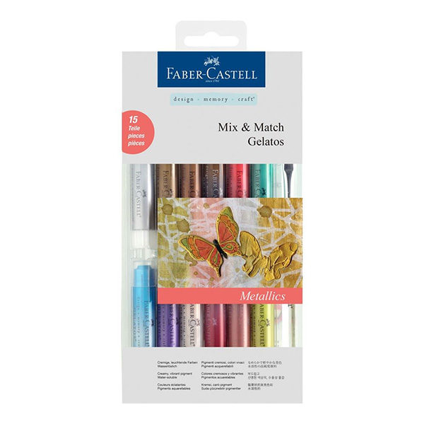 Faber-Castell-Gelato-Water-Soluble-Crayons-Metallics-15-Set