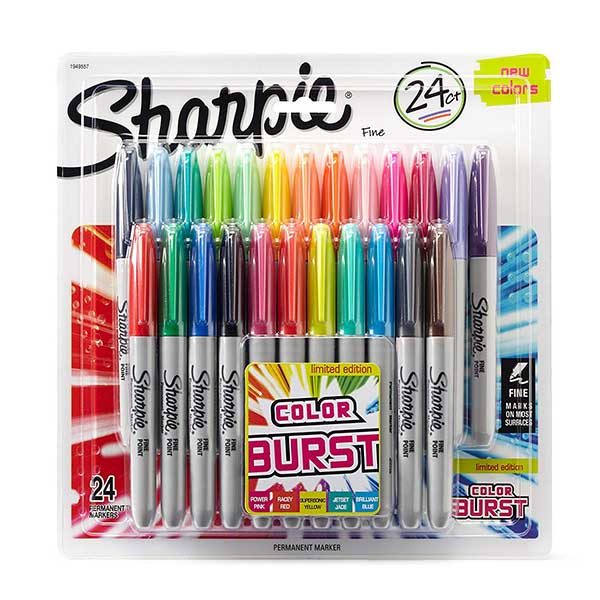 Sharpie-Fine-Permanent-Marker-Set-of-24-Limited-Edition-Color-Burst