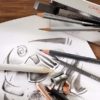 Caran-dAche-Graphite-Line-Multi-Techniques-Sketching-Pencils-laid-out-on-a-sketch