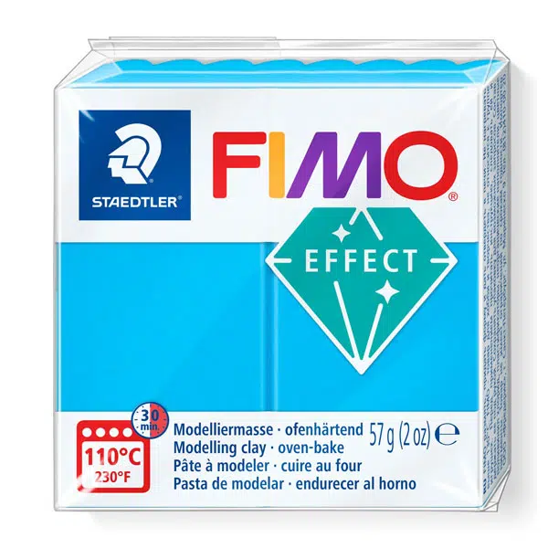 Staedtler-FIMO-Effect-Blue-Translucent-374-Modelling-Clay-57g-block