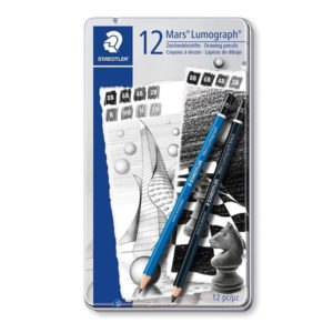 Staedtler-Mars-Lumograph-Pencil-12-Tin-Set