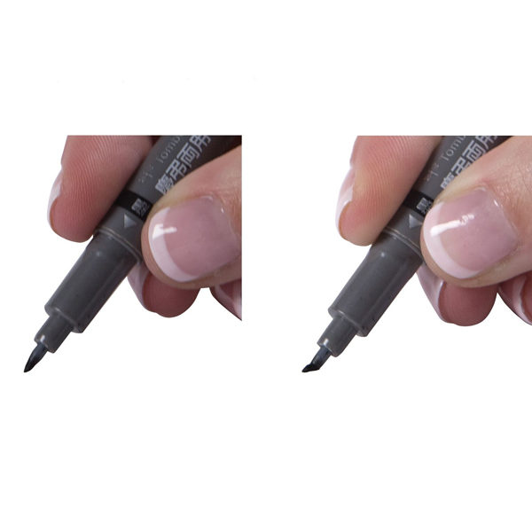 Tombow-Fudenosuke-Twin-Tip-Brush-Pen-Preasure-Test