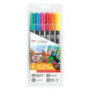 Tombow-ABT-Dual-Brush-Pen-6-Set-Dermatologically-Tested-Colours