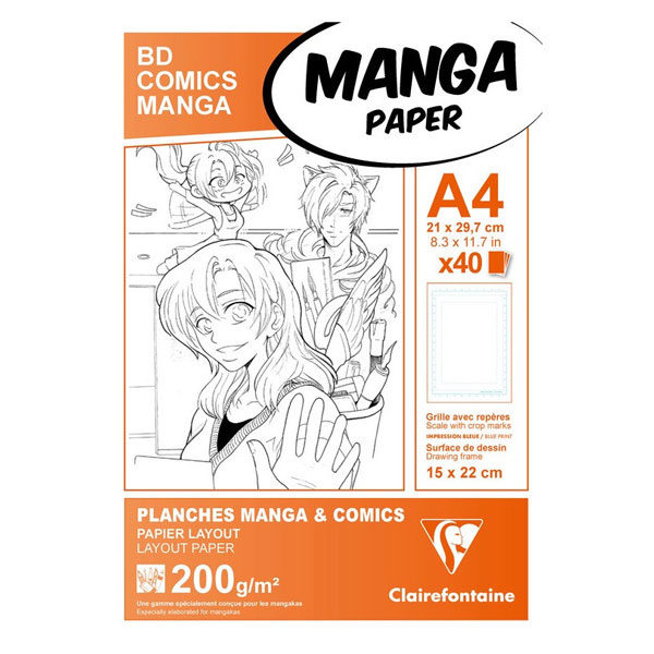 Clairefontaine-BD-Comic-Manga-A4-200gsm-Paper
