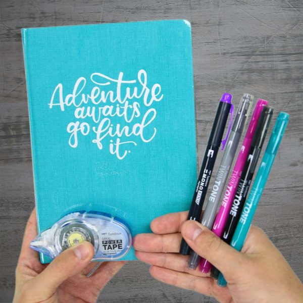 Tombow Travel Journal Set in hand