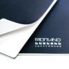 Close up of a Fabriano Accademia Sketchbook paper sheets