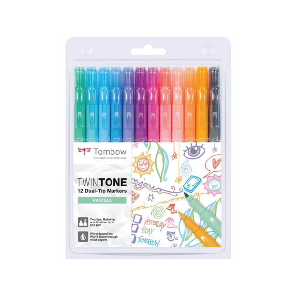 Tombow TwinTone Marker Set - Pastels