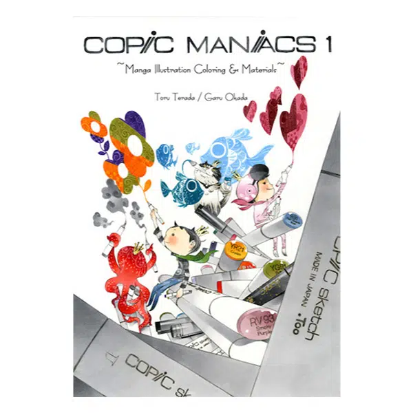 COPIC-MANIACS-1-Manga-Illustration-Coloring-and-Materials-book-cover