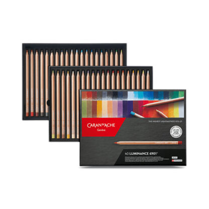 Luminance 6901 Colored Pencil Set of 40 - CaranDAche