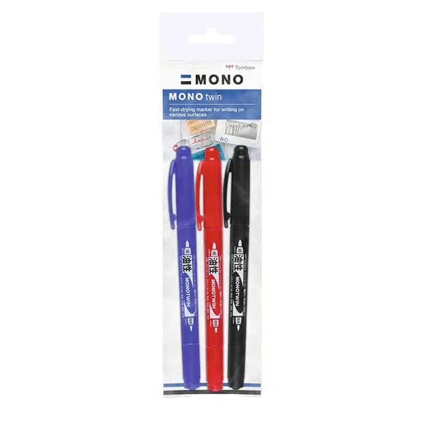 Tombow-Mono-Twin-Marker-Set-of-3-Colours-TB-OS-TME-3P