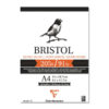 Clairefontaine-Bristol-glued-pad-A4-205g-20-sheets