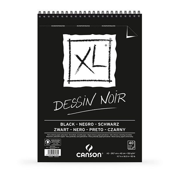 Canson-XL-Black-Dessin-Noir-A3-Pad
