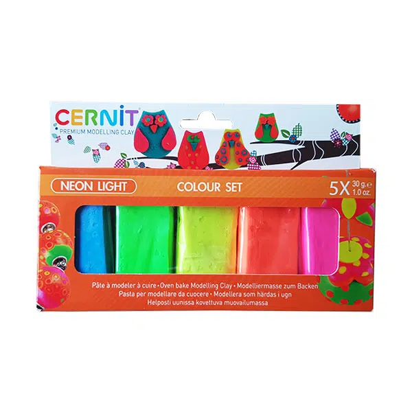 Cernit-Neon-Light-Polymer-Clay-Colour-Set