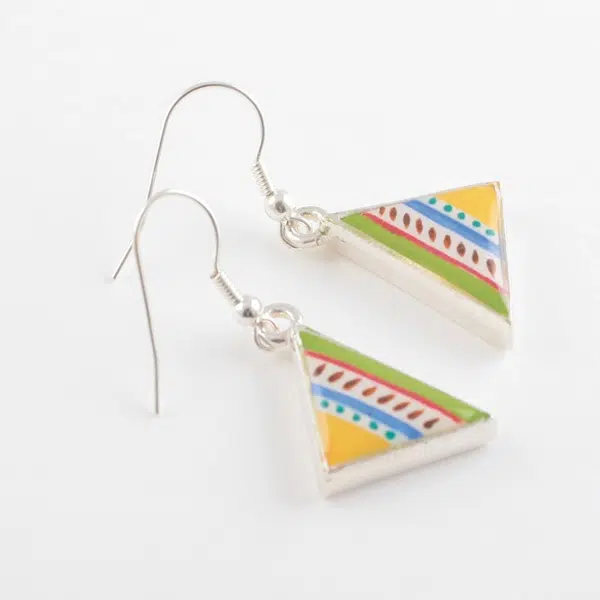 Cernit-Triangular-earrings-CE95207-with-clay