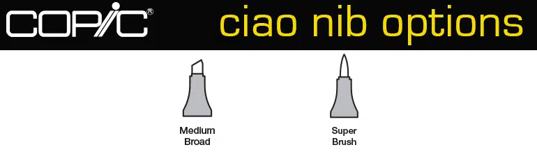 Copic Ciao Nib Options