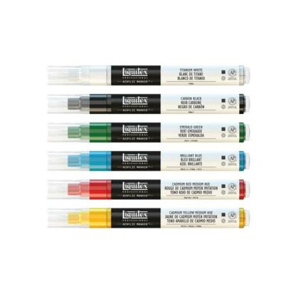 Acrylic Paint Marker Set Primary Colours Markers– Liquitex