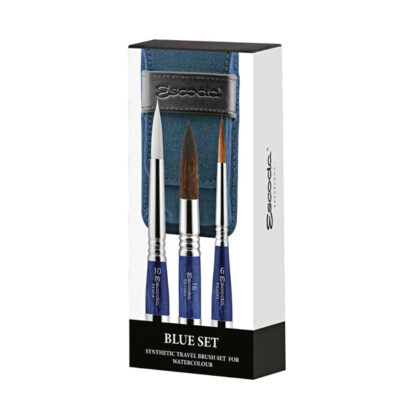 Escoda-Blue-Synthetic-Travel-Brush-Set-For-3-Watercolor-Brushes-1271-Series