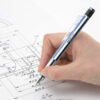 Tombow-Mono-Graph-Mechanical-Pencil-Blue-and-Black-used-on-a-sketch