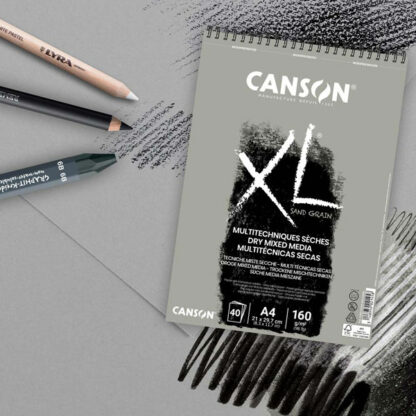 Canson-XL-Sand-Grain-Pad-Grey-Colour