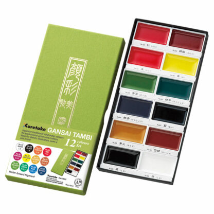 KURETAKE-GANSAI-TAMBI-12-colors-set-Packaging