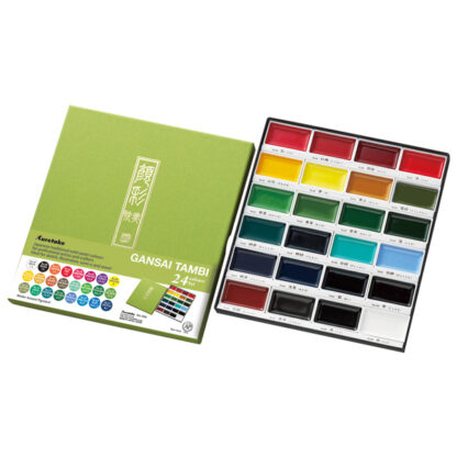 KURETAKE-GANSAI-TAMBI-24-colors-set-Packaging