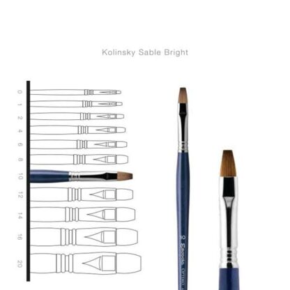 OPTIMO Kolinsky Sable Bright Range brushes - Escoda