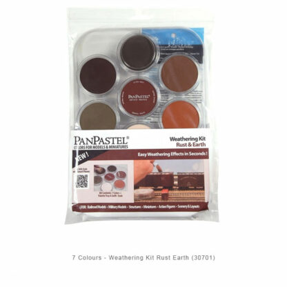 7 Colours Weathering Kit 30701 Rust Earth - Panpastel