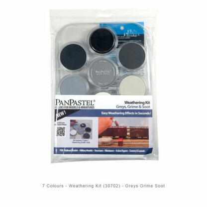 7 Colours Weathering Kit 30702 Greys Grime Soot - Panpastel