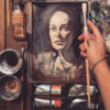 Georgian Oil Paint Painting Lady - Daler-Rowney