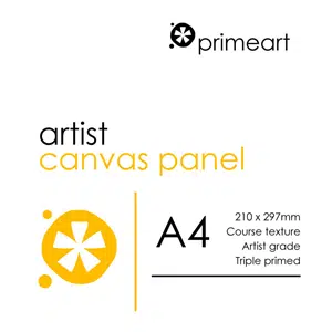Prime-Art-A4-Canvas-Panel-Yellow-Label-Pack-of-3
