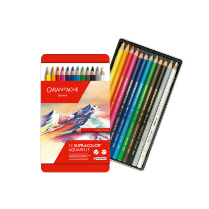 Supracolor Soft Aquarelle Pencil Set of 12– Caran D’Ache