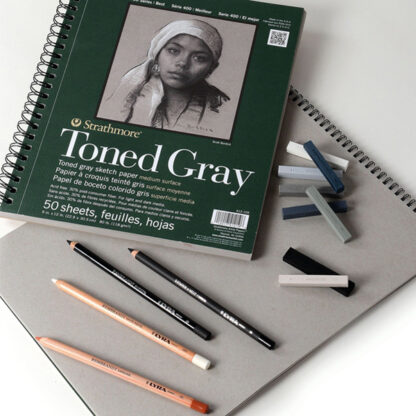 400 Series Toned Gray Sketch Pad Lifestyle - Strathmore