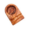 Single Hole Rosewood Calligraphy Ink Pot Holder & Pen Rest - Minimaal en Mooi