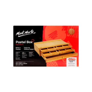 Artists Pastel Box 3 Drawer Front of Packaging – Mont Marte
